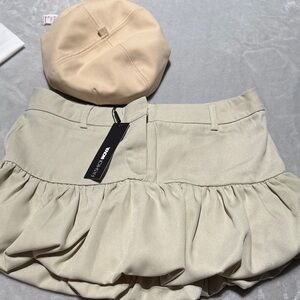 Fashion Nova Cream Skirt